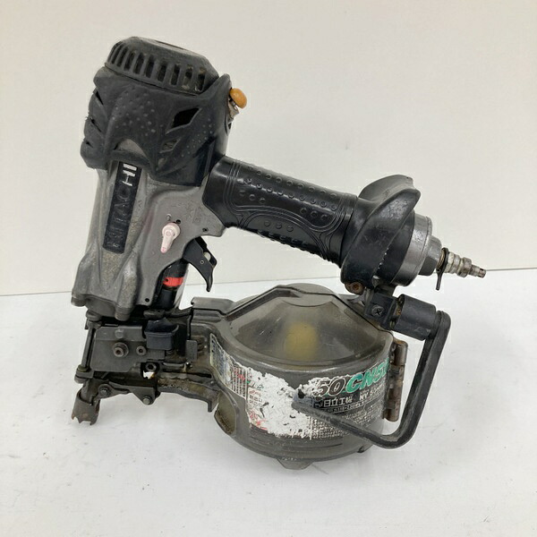 【中古】HITACHI 日立工機 50mm 高圧ロール釘打機 NV50HMC コイルネイラ スーパーネイラ★DT1363|福井の買取販売 サンステップ
