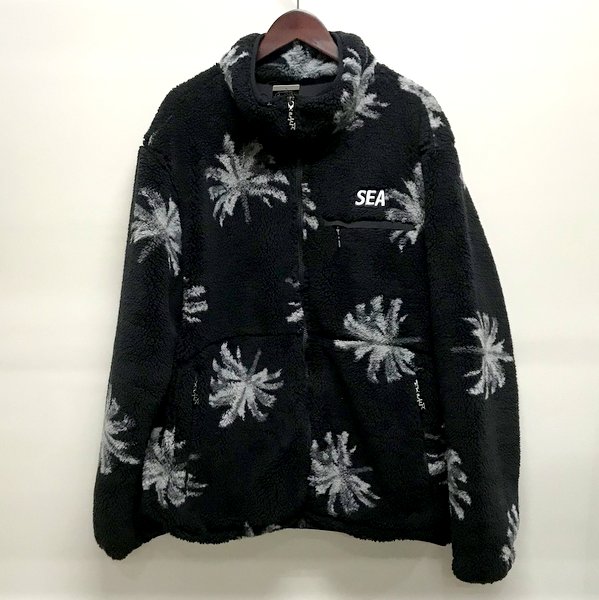 反物 浴衣 WIND AND SEA Palm Tree (pattern) Fleece Jk Black M