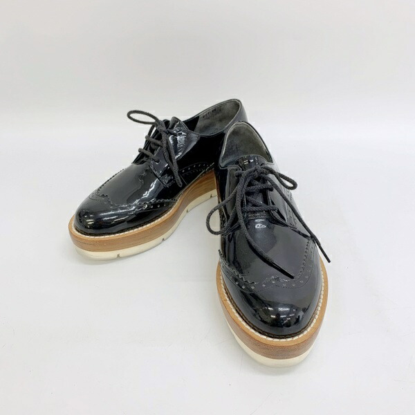 【未使用級】バーバリーブルーレーベルクリストブリッジ厚底ローファー　M 24cm 未使用級】バーバリーブルーレーベルクリストブリッジ厚底