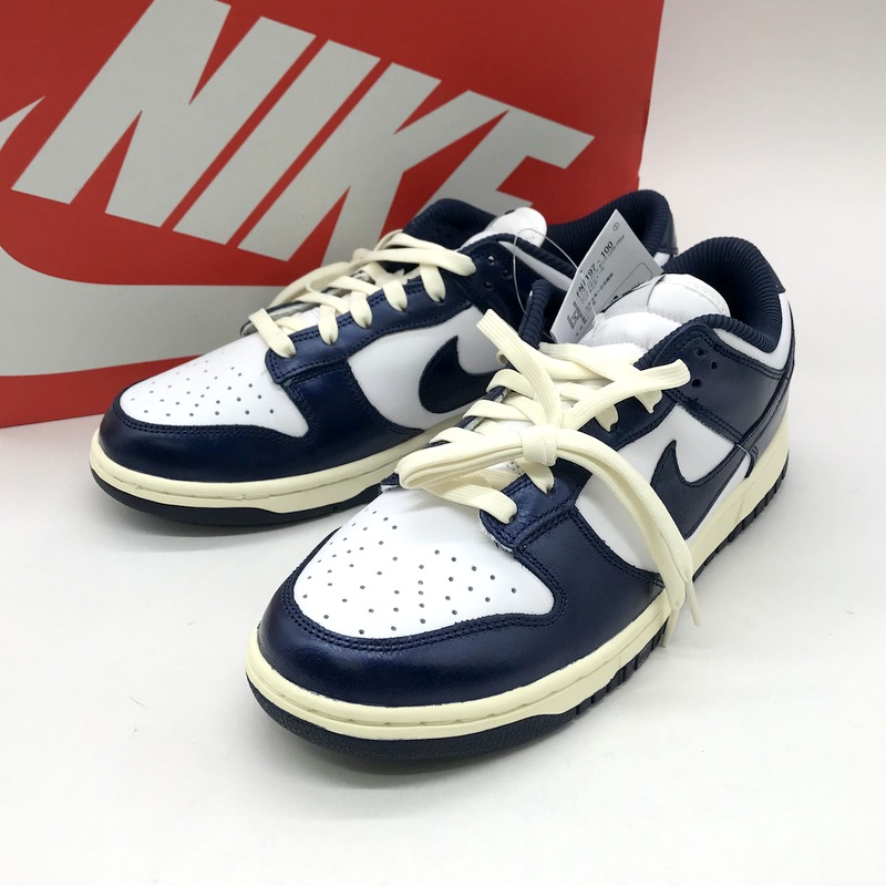楽天市場】NIKE WMNS DUNK LOW PREMIUM WHITE/MIDNIGHT NAVY FN7197