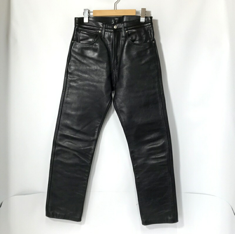 楽天市場】SCHOTT ショット レザーパンツ ブラック系 28 【中古