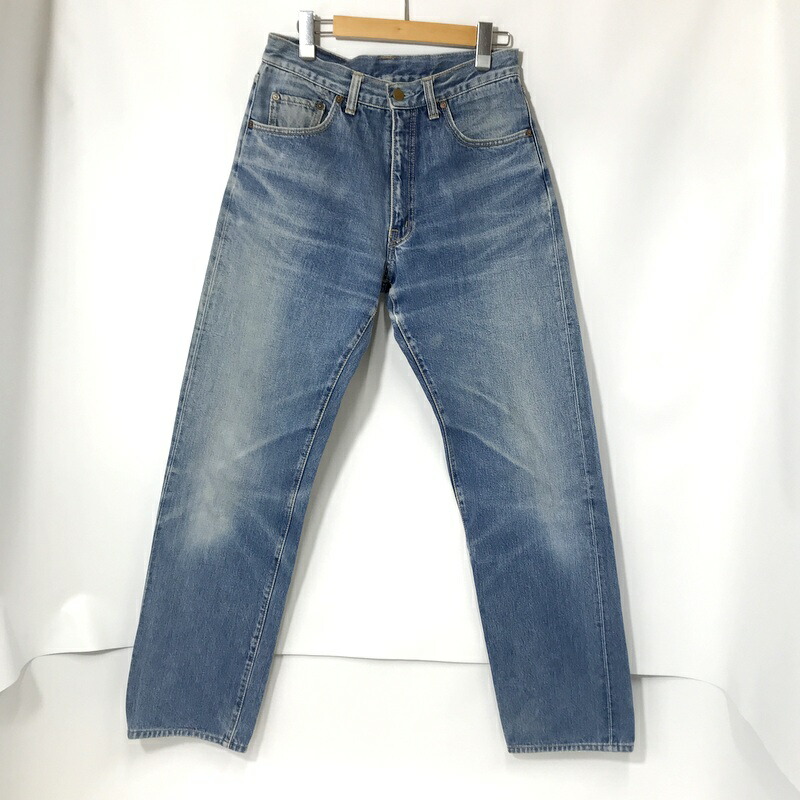 【中古】 BIG JOHN RARE デニムパンツ R-001 ジーンズ Gパン DENIM 無地 シンプル カジュアル 古着 メンズ サイズ30 Sサイズ相当 インディゴ ビッグジョン ボトムス A13045◆