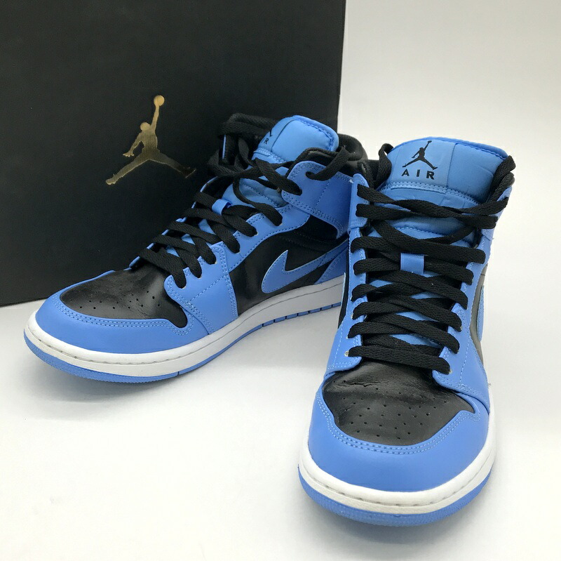 楽天市場】NIKE ナイキ AIR JORDAN 1 MID black fire red-white