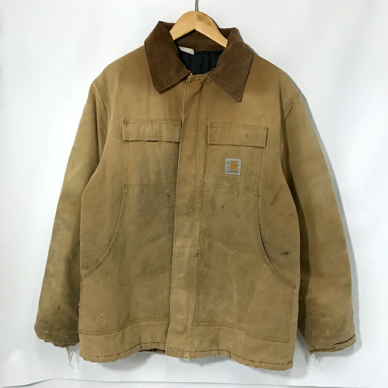 Carhartt 茶色 コーデュロイ襟 ジャケット　XS Carhartt 茶色 コーデュロイ襟 ジャケット XS