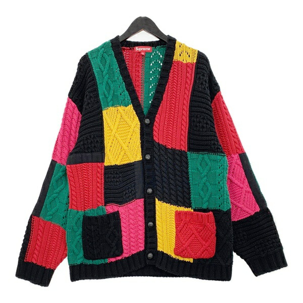 トップス Supreme Patchwork Cable Knit Cardigan Supreme Patchwork Cable Knit Cardigan (FW23) - $198
