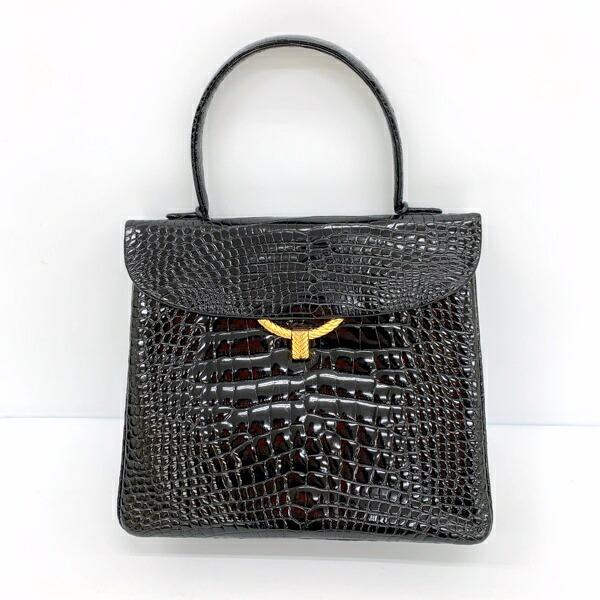 ３ GENUINE CROCODILE SKIN クロコダイル ハンドバッグ 1 GENUINE CROCODILE SKIN クロコダイル ハンドバッグ