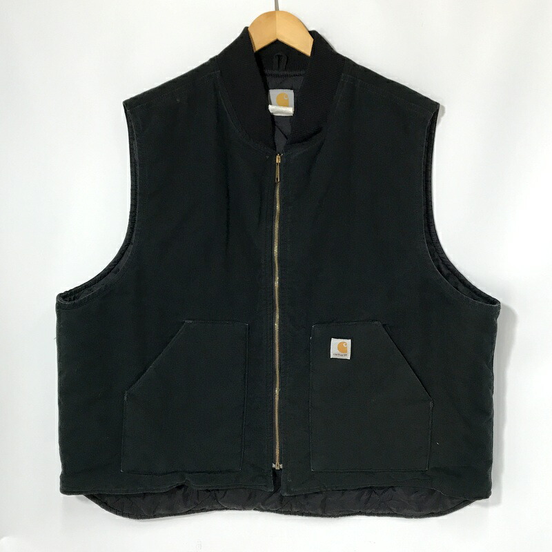 超超スペシャル 80s ヴィンテージ カーハート ベスト XL ネイビー ブルー USA製 size:XXL【 Carhartt 】カーハート ダック ベスト 裏地