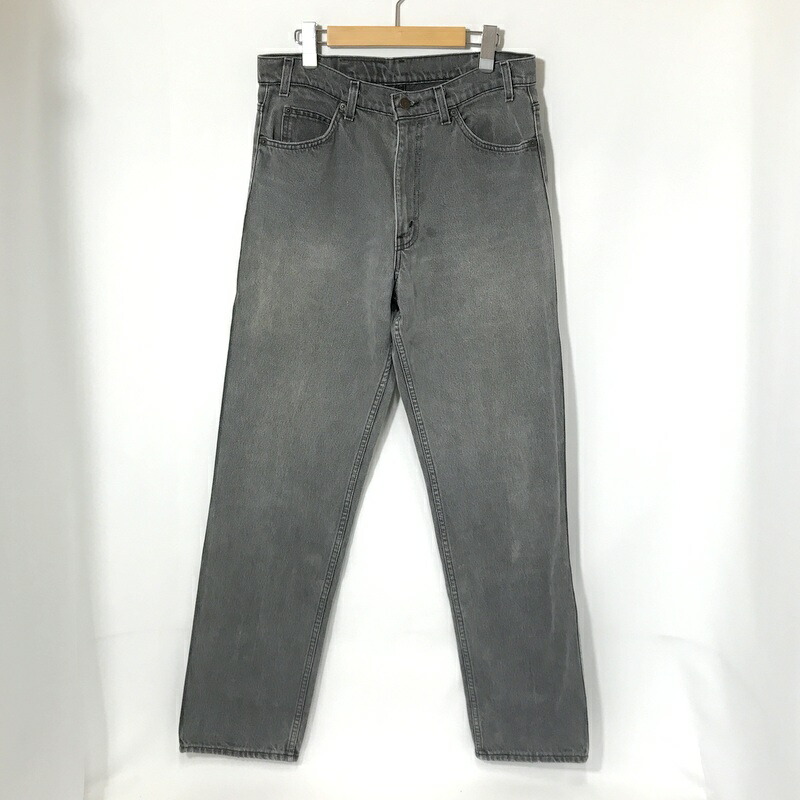 【中古】 Levi's デニムパンツ 549 068 95706-1 ジーンズ Gパン レザータブ DENIM PANTS カジュアル 古着 メンズ W34 L34 グレー リーバイス ボトムス A13669◆