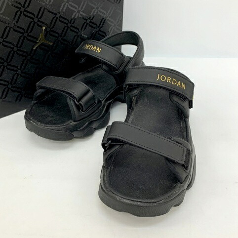 Nike Jordan ジョーダン デジャ ウィメンズ サンダル　25cm JORDAN BRAND WMNS JORDAN DEJA SANDAL BLACK/METALLIC GOLD
