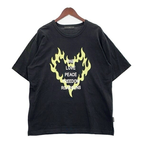 roarguns - 新品 ロアーガンズ AddElm モックネック 長袖カットソー Mサイズ相当 黒 roarguns - AddElm × roarguns 8 PRINT MOCK NECK T/ アドエルム