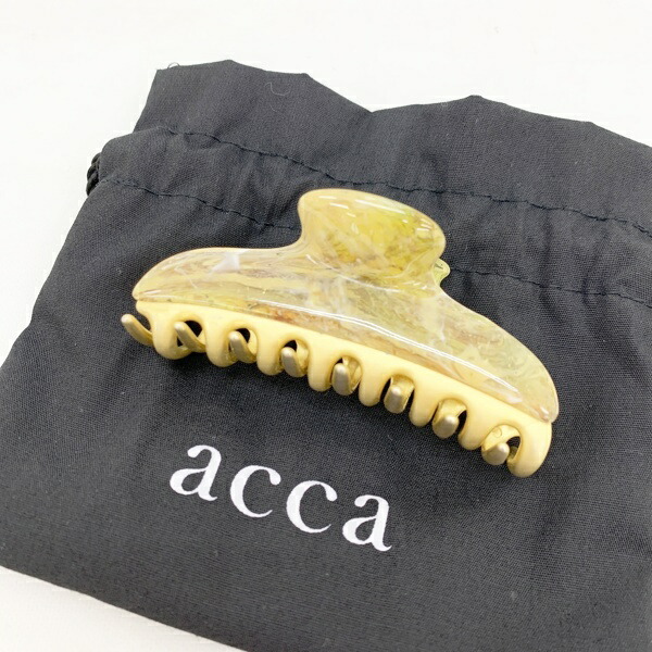 【中古】acca ストーン ヘアクリップ acca ラインストーン付き ヘアクリップ Sサイズアウトレッ