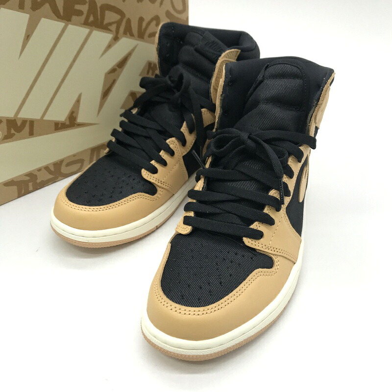 【中古】 Nike スニーカー Air Jordan 1 Retro High OG Vachetta Tan 555088-202 箱付き添い人 エアジョーダン1 レトロ ご機嫌 OG バケッタ タン シューズ メンズ 27糎 黒いこと ベージュ ナイキ 靴 B13943◆