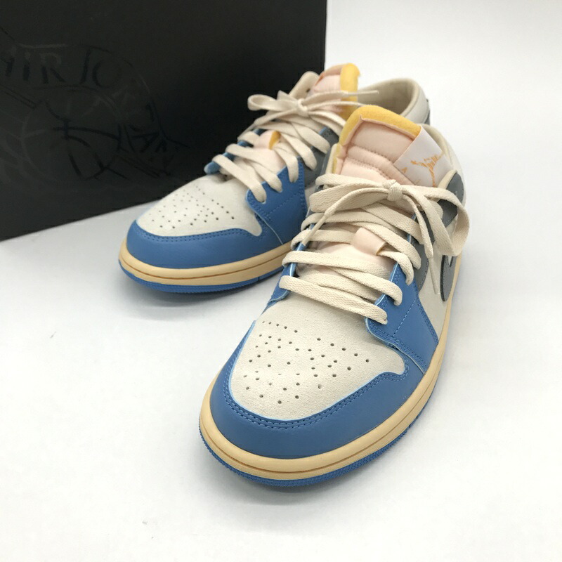 【中古】 Nike Air Jordan 1 Low Tokyo 96 DZ5376-469 箱付き タグ付き エアジョーダン1 ロー トーキョー 96 メンズ 26cm ホワイト ブルー グレー ナイキ 靴 B13938◆