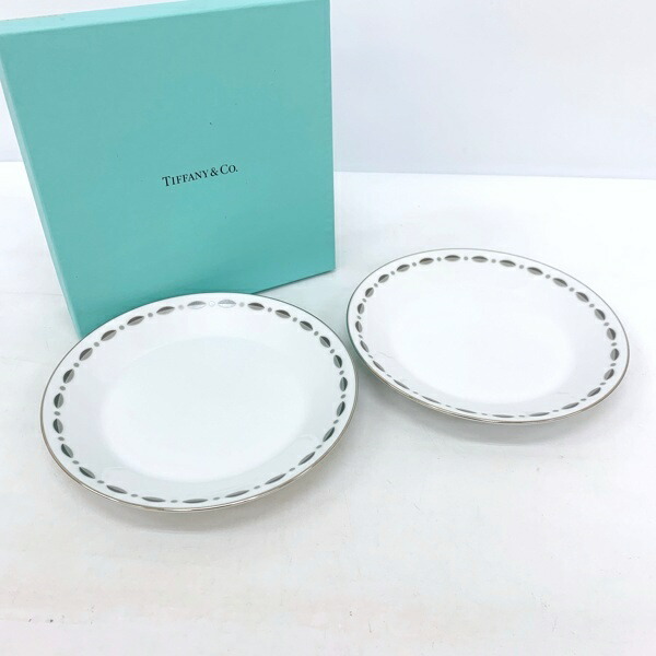 【新品未使用】　ティファニー　お皿ペアセット Amazon.co.jp: ティファニー TIFFANY＆Co プレート ペアプレート