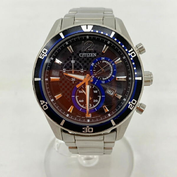 CITIZEN シチズン エコドライブ 電波ソーラー ブラック文字盤 中古品 稼働 中古美品 CITIZEN エコドライブ 電波ソーラー時計 メンズ