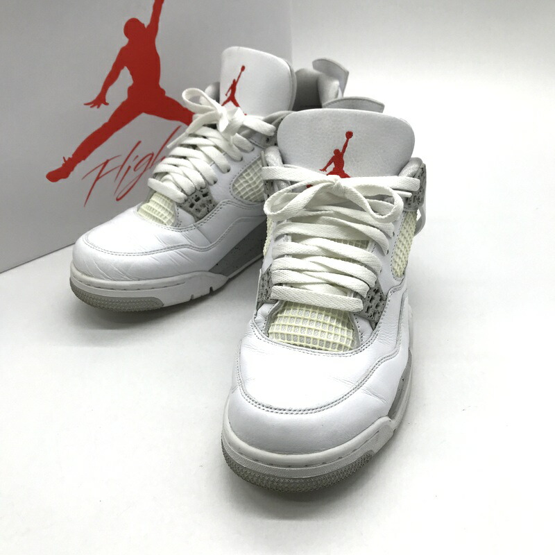 【中古】 Nike ナイキ スニーカー Air Jordan 4 CT8527-100 Tech White エアジョーダン 4 テックホワイト メンズ 28cm 靴 B14396◆｜福井の買取販売　サンステップ