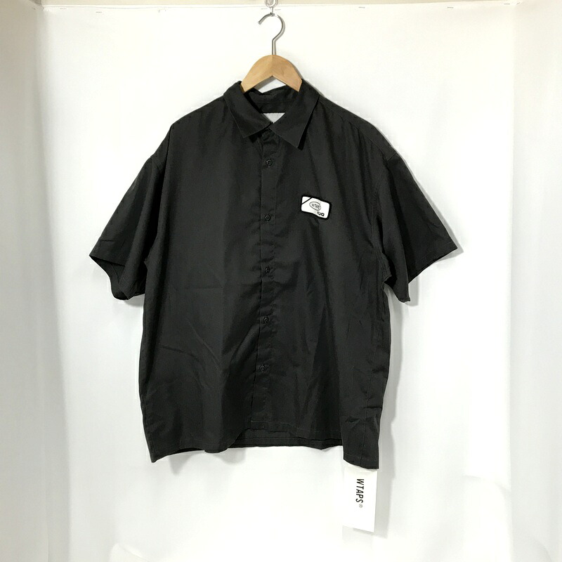 【中古】 WTAPS ダブルタップス シャツ 半袖 ワークシャツ 251WDT-SHM06 サイズ4 XLサイズ相当 チャコールグレー トップス A14543◆