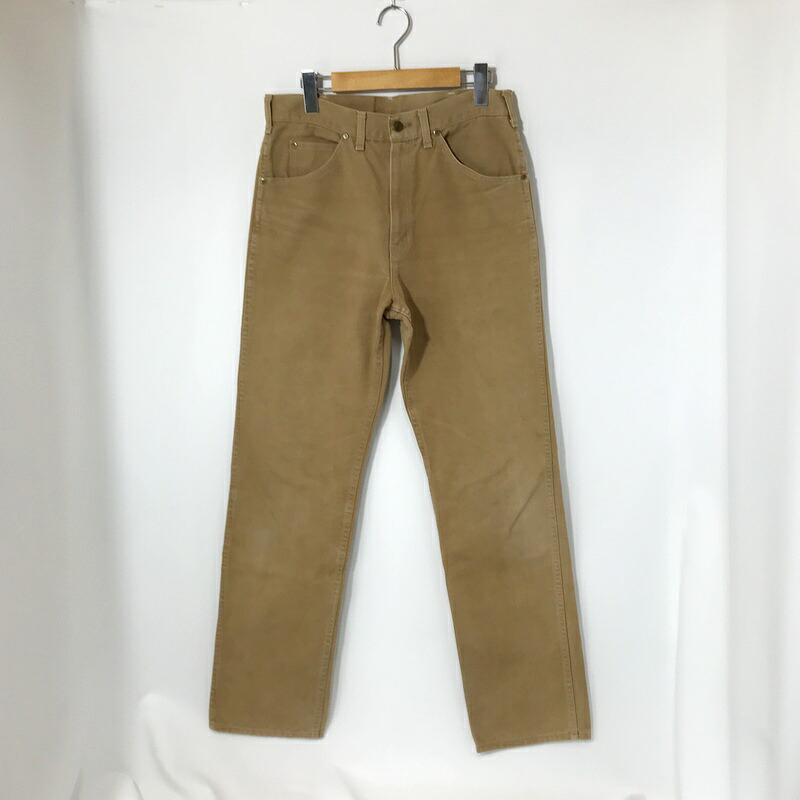 【中古】 Carhartt 鉄道車両ハート形 引っ切り無いズボン下 細工物ズボン下  メンズ 大きさ 32ｘ34 ベージュ ボトムス A14581◆