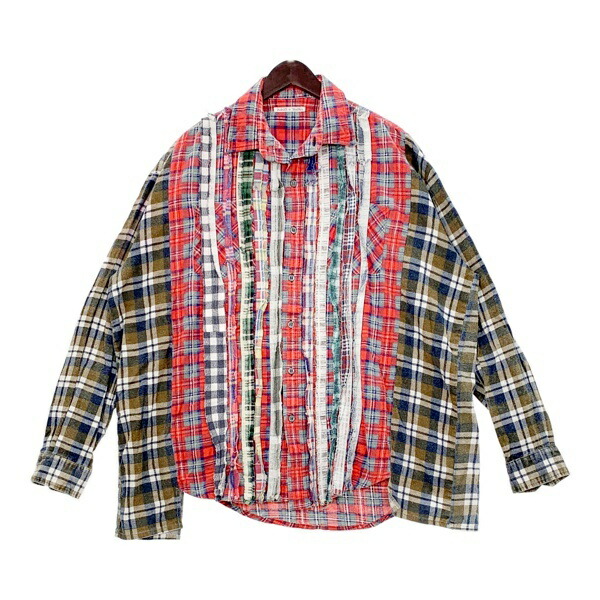 楽天市場】【中古】Rebuild by Needlesリメイクチェックシャツ