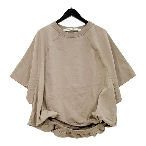 【中古】COGTHEBIGSMOKE コグザビッグスモーク スウェット トレーナー 半袖 LILL YANA PUFFY SHORT SLEEVE TOP レディース ベージュ系 トップス IL16798■