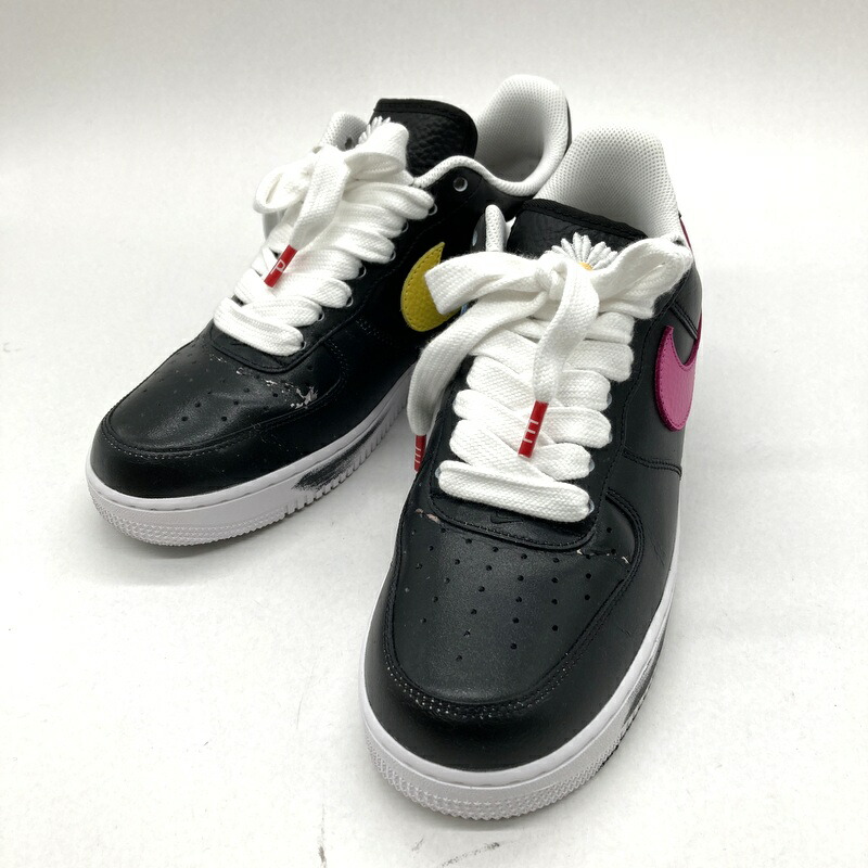 【中古】 NIKE ナイキ スニーカー AIR FORCE 1 07 PARANOISE AQ3692-004 G-DRAGON 空軍1 置き目 メンズ 29珊 黒いこと 靴 B12830◆