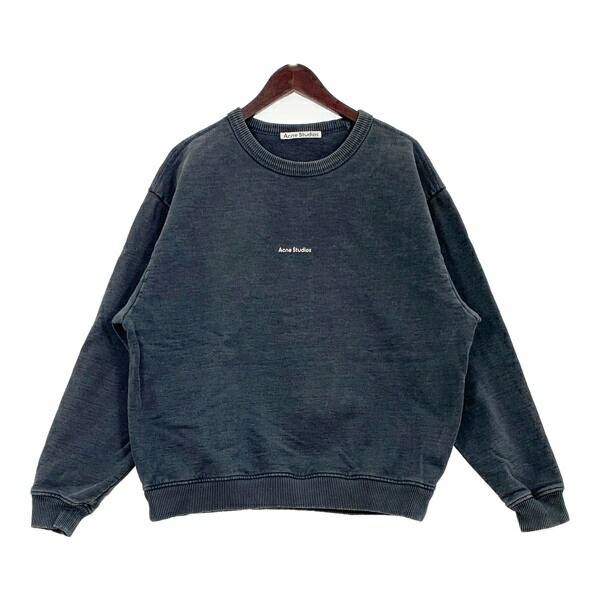 acne トレーナー Acne Studios - ロゴフーディセーター - ディープブルー