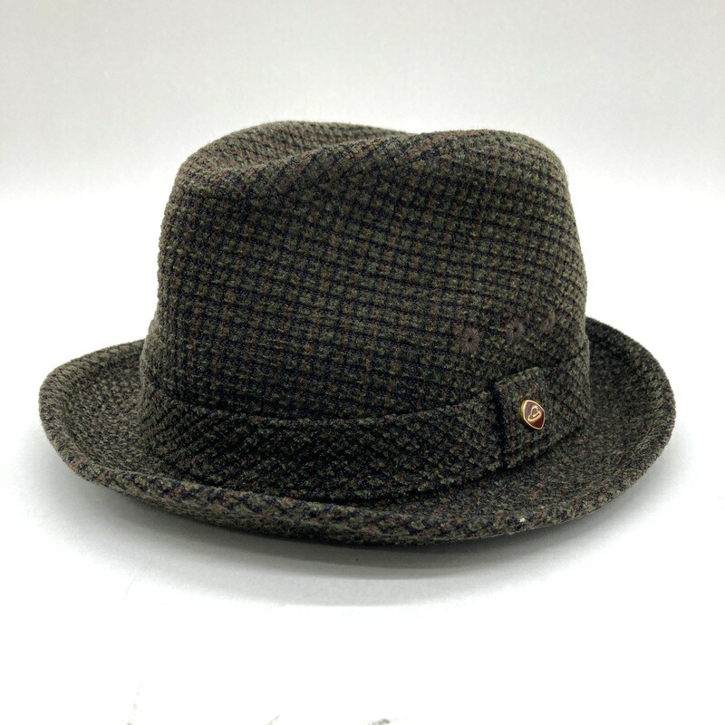 【中古】 Boralino ボルサリーノ 中折れハット 中折れ帽 日本製 ウールハット メンズ 56cm ブラウン 服飾小物 B15023◆|福井の買取販売 サンステップ