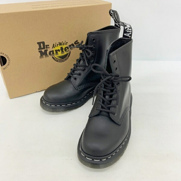 【中古】Dr.Martens ドクターマーチン 1460 WS Black Smooth 8ホール ブーツ シューズ レディース UK6 ブラック 靴 DF17046■|福井の買取販売 サンステップ