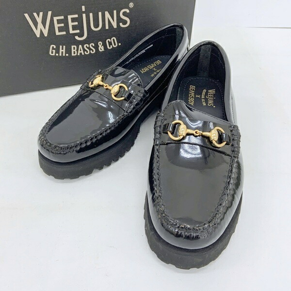 【中古】G.H.Bass BEAMS BOY ジーエイチバス ビームスボーイ ビットローファー シューズ BA41830 レディース US6.5 ブラック 靴 DF17116■｜福井の買取販売　サンステップ