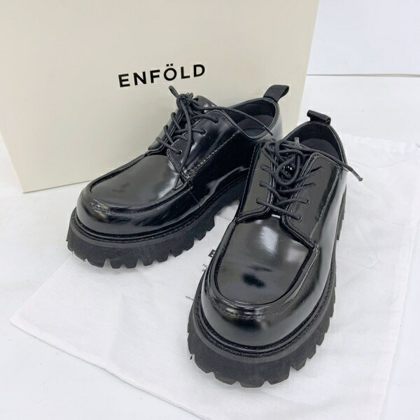 楽天市場】ENFOLD エンフォルド ブラック 黒 サイズ:36(22.5cm