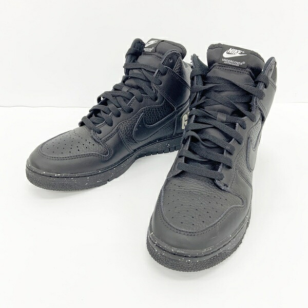 【中古】NIKE ナイキ アンダー押しかぶせる スニーカー シューズ DUNK HI 1985 ダンクハイ UNDERCOVER DQ4121-001 メンズ 26.5糎 黒いこと 靴 DF17255■