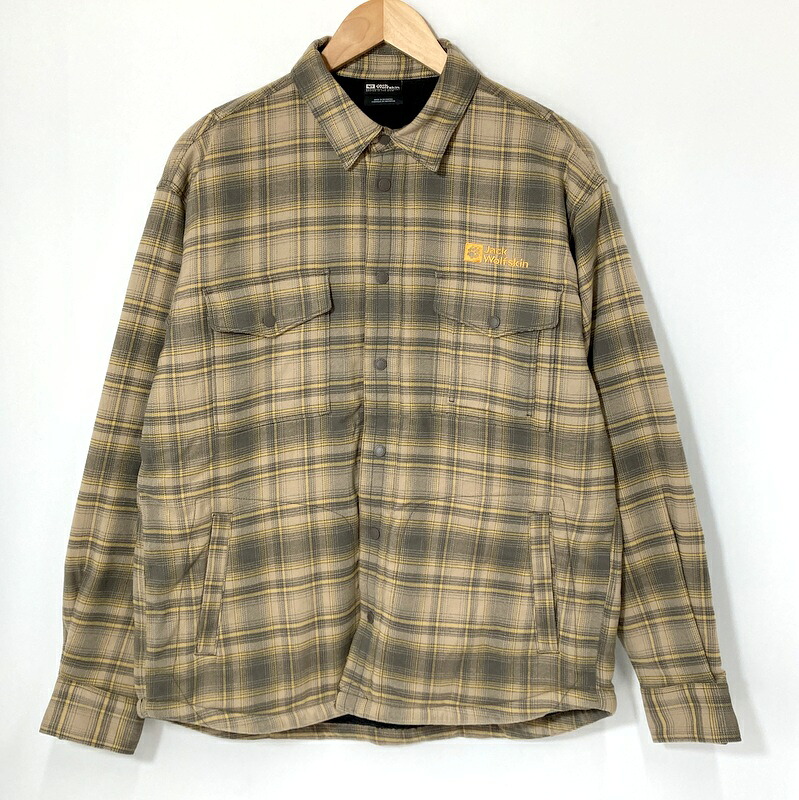 JackWolfskin ジャックウルフスキン ランバージャック プルオーバー上衣 メンズ L大きさ 黄色 アウター A15126◆