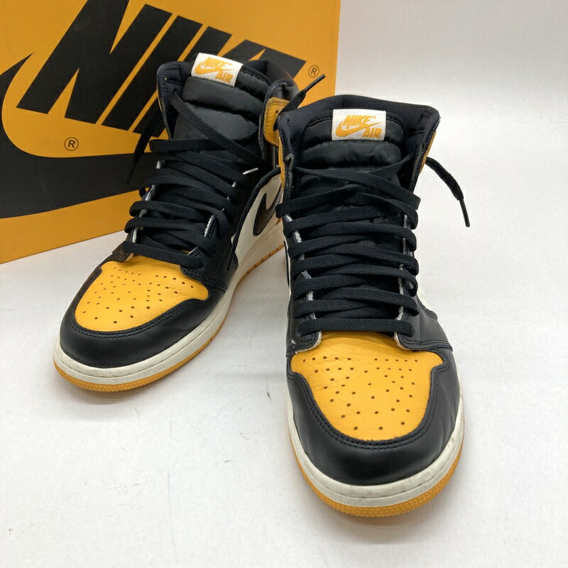 【中古】 Nike ナイキ スニーカー Air Jordan 1 Retro High OG Taxi 555088-711 箱付き エアジョーダン1 メンズ 30.5cm 靴 B15270◆