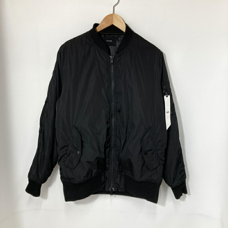 楽天市場】STAMPDスタンプドSTRAPPED BOMBER JKT blackストラップ