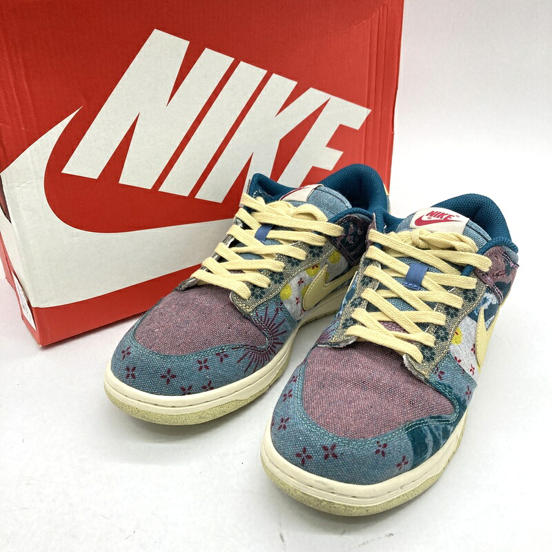 【中古】 Nike ナイキ スニーカー Dunk Low Community Garden CZ9747-900 ダンク ロー メンズ 26cm マルチカラー 靴 B15361◆