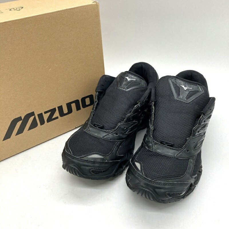 【中古】 Mizuno ミズノ スニーカー WAVE PROPHECY LS D1GA333701 メンズ 26.5珊 黒いこと 靴 B15390◆