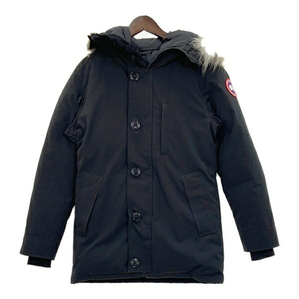 【中古】CANADA GOOSE カナダグース ジャスパー ダウンジャケット 68F8490 メンズ Sサイズ ブラック アウター DM17537■