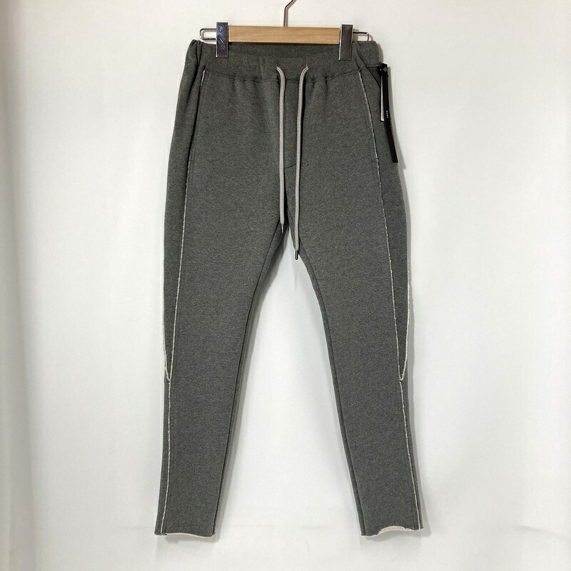 【中古】 wjk ダブルジェイケイ スウェットパンツ super urake seam pants スーパー裏毛シームパンツ 5207hj17g メンズ Sサイズ グレー ボトムス A15508◆