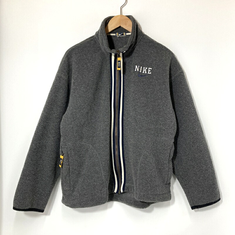 【中古】 NIKE ナイキ フリースジャケット ジップアップ  メンズ S大きさ 薄墨色 アウター A15516◆