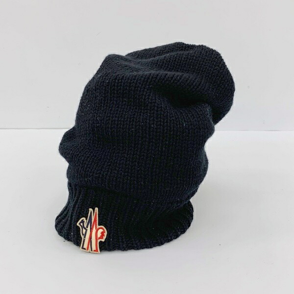 楽天市場】【中古】MONCLER モンクレール ニット帽 ビーニー ニット