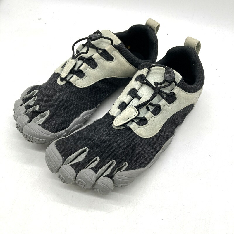 【中古】 Vibram ビブラム スニーカー FiveFingers V-Run RETRO 21M8001 駈けっくらシューズ ウォーキング メンズ 27.5糎 薄墨色 黒いこと 靴 B15526◆