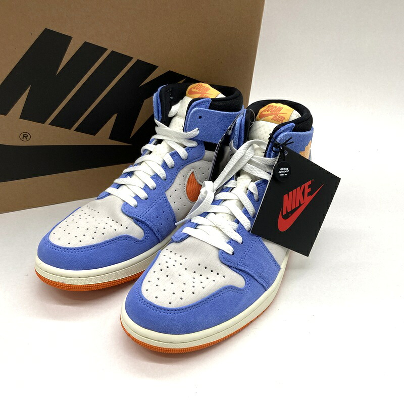 【中古】 Nike ナイキ スニーカー Air Jordan 1 High Zoom CMFT 2 Royal Pulse DV1307-184 エアジョーダン1 御機嫌 望遠レンズ メンズ 27.5糎 ロイヤル 心臓の鼓動 靴 B15569◆