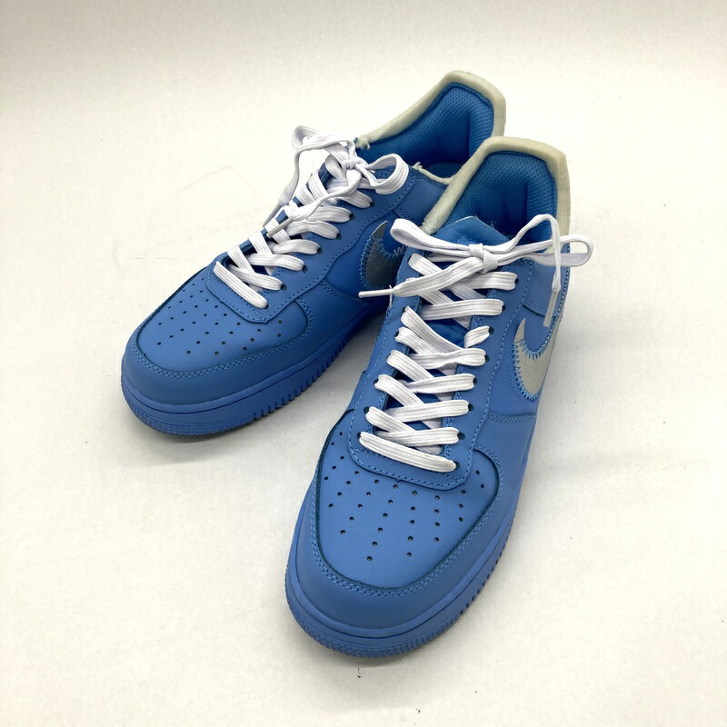 【中古】 Off-White Nike オフホワイト ナイキ スニーカー Air Force 1 Low MCA University Blue CI1173-400 エアフォース1 ロー メンズ 26.5cm ブルー 靴 B15635◆