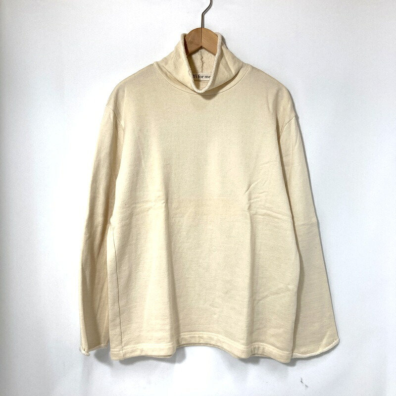 【中古】 Y's for men ワイズフォーメン スウェット トレーナー MU-T08-046 メンズ サイズ3 Lサイズ相当 アイボリー トップス A15636◆