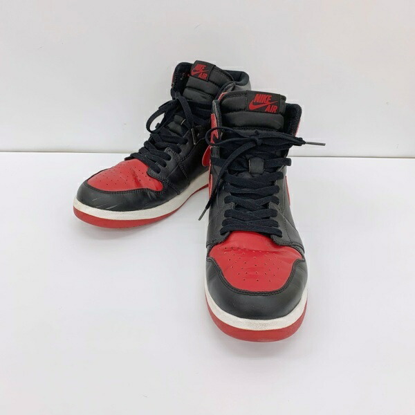 【中古】NIKE ナイキ スニーカー シューズ AIR JORDAN 1.5 HIGH THE RETURN GYM RED 768861-001 メンズ 28.5糎 赤いこと 黒いこと 靴 DF17956■
