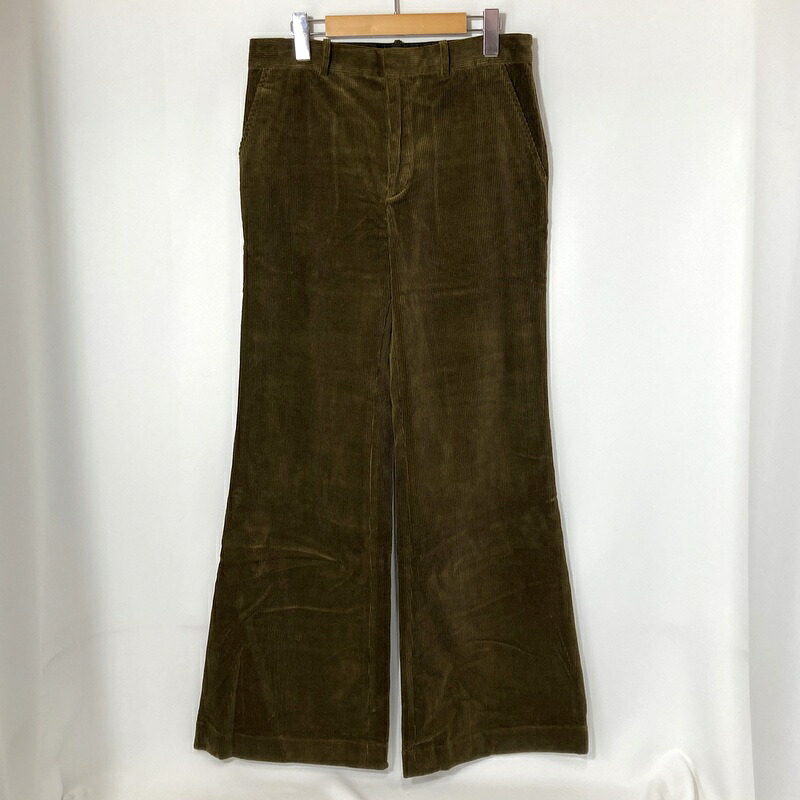【中古】POLO RALPH LAUREN ポロラルフローレン コットンコーデュロイワイドレッグパンツ 6863061BLLT メンズ サイズ12 Lサイズ相当 ブラウン ボトム A15661◆｜福井の買取販売　サンステップ