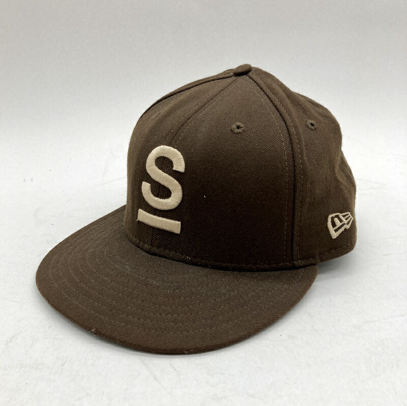 【中古】SUBWARE × NEW ERA サブウェア ニューエラ コラボ Sロゴ ベースボールキャップ メンズ 59.6cm サイズ7.5 ブラウン 帽子 B15820◆