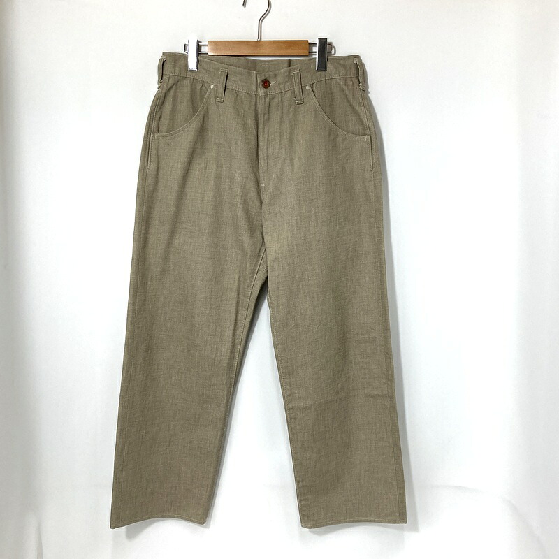 【中古】 BRU NA BOINNE ブルーナボイン パンツ フランクピーター3世 7749 ピーターパンツ メンズ Mサイズ ベージュ ボトム A15825◆