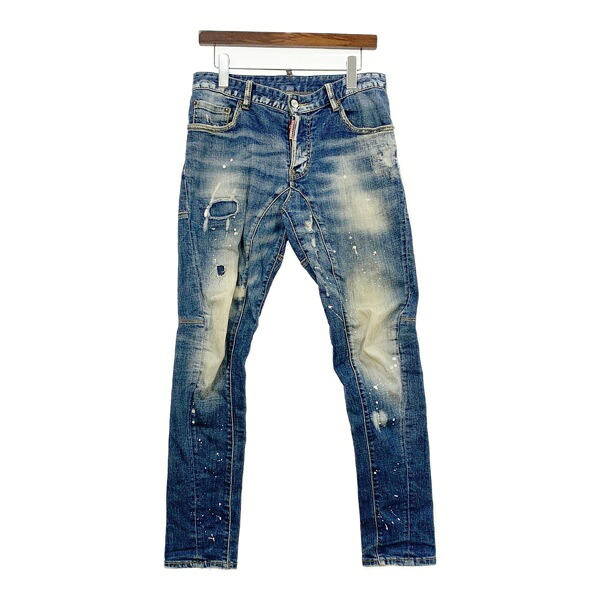 【中古】DSQUARED2 ディースクエアード ジーンズ デニムパンツ S78LA0680 S30186 メンズ サイズ46 インディゴ ボトムス DM18007■