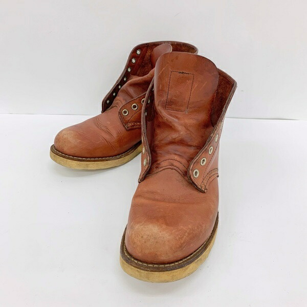 【中古】RED WING レッドウィング 9105 細工物ブーツ アイリッシュセッター 紐なし メンズ 26糎 赤銅色系 靴 DF18121■